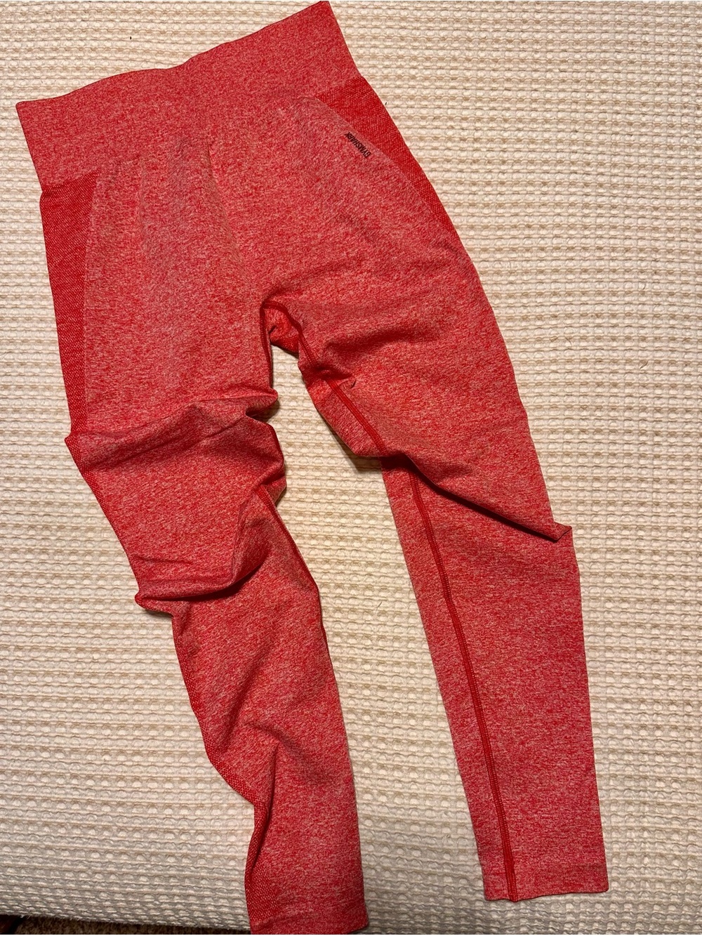 Gymshark Red Heather Seamless High-Waist Leggings